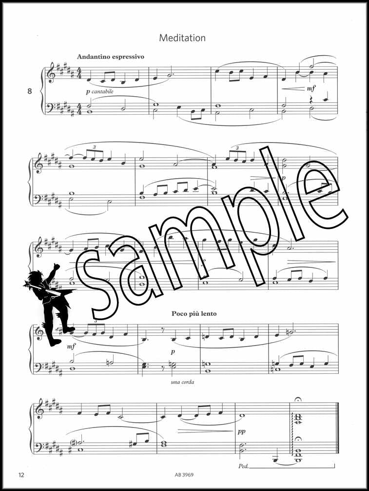 2nd sample page from ABRSM More Piano Sight-Reading Grade 8