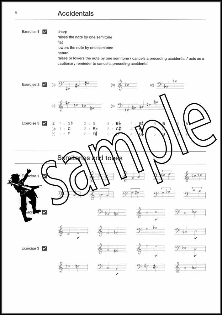 2nd sample page from ABRSM Music Theory in Practice Grade 1 Model Answers