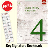 front cover of ABRSM Music Theory in Practice Grade 4 Model Answers together with free Grand Staff bookmark