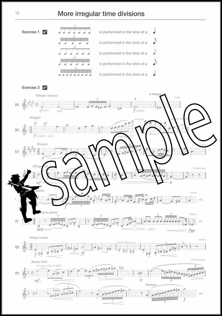 2nd sample page from ABRSM Music Theory in Practice Grade 5 Model Answers