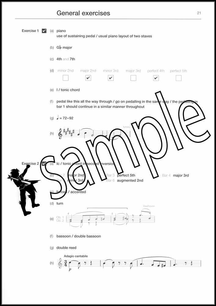 3rd sample page from ABRSM Music Theory in Practice Grade 5 Model Answers