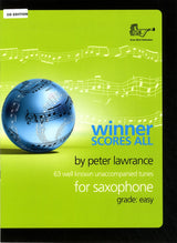 front cover of Winner Scores All for Alto Saxophone Book/CD