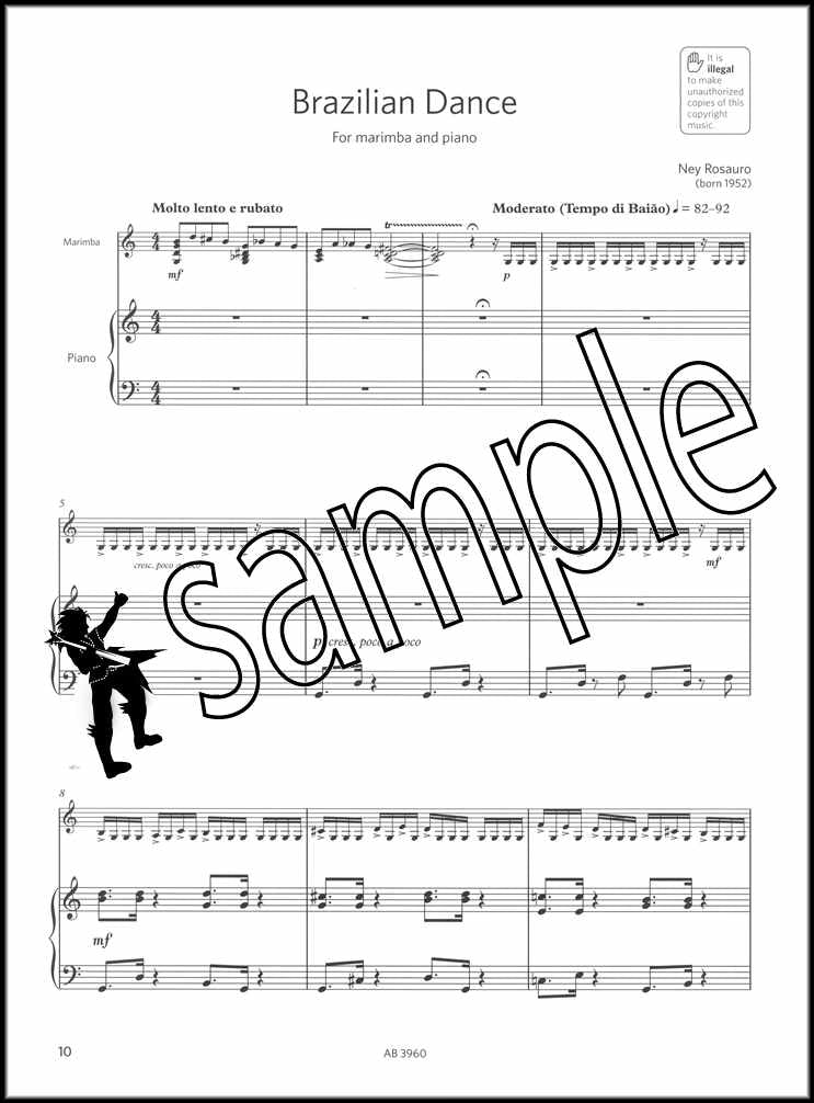 3rd sample page from ABRSM Percussion Exam Pieces & Studies Grade 5 from 2020