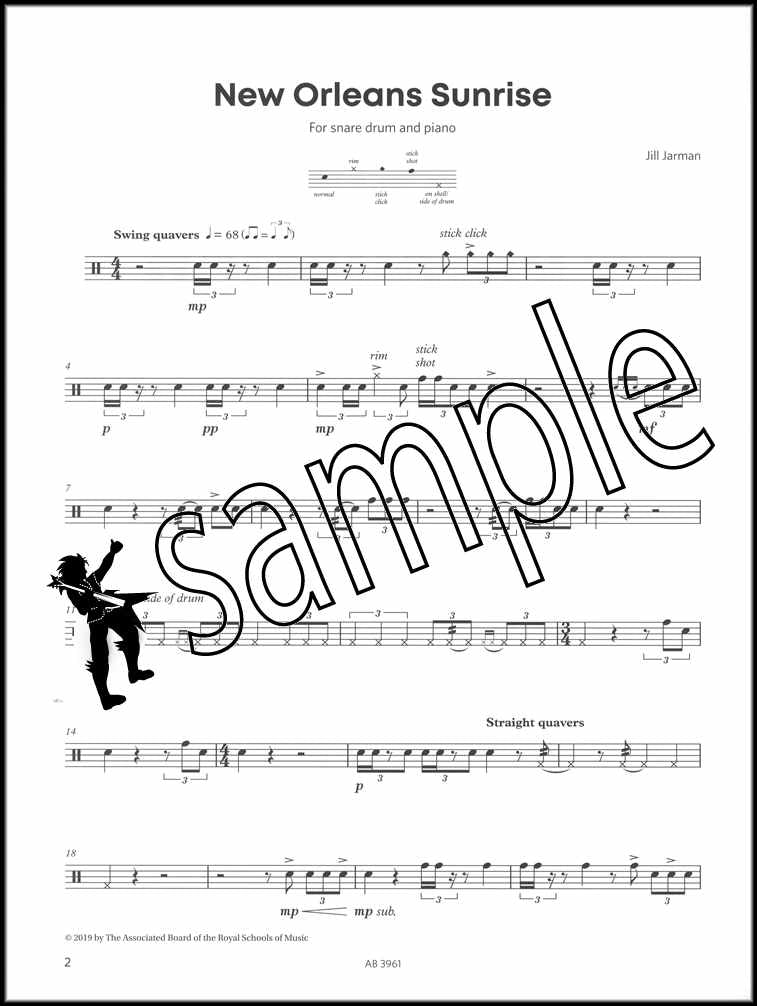 1st sample page from ABRSM Principal Percussion Grades 6-8 from 2020