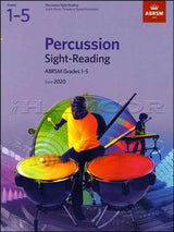 front cover of ABRSM Percussion Sight-Reading Grade 1-5 from 2020