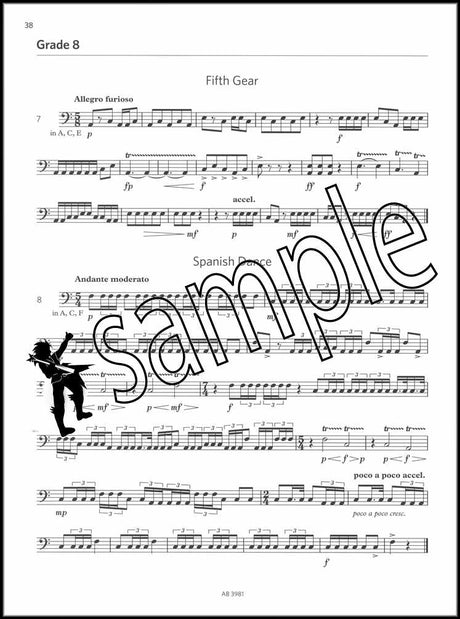 3rd sample page from ABRSM Percussion Sight-Reading Grade 6-8 from 2020