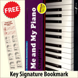 front cover of Me and My Piano Complete together with free Piano Clef bookmark