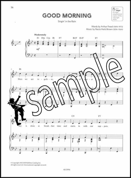 3rd sample page from The ABRSM Singing for Musical Theatre Songbook Grade 3