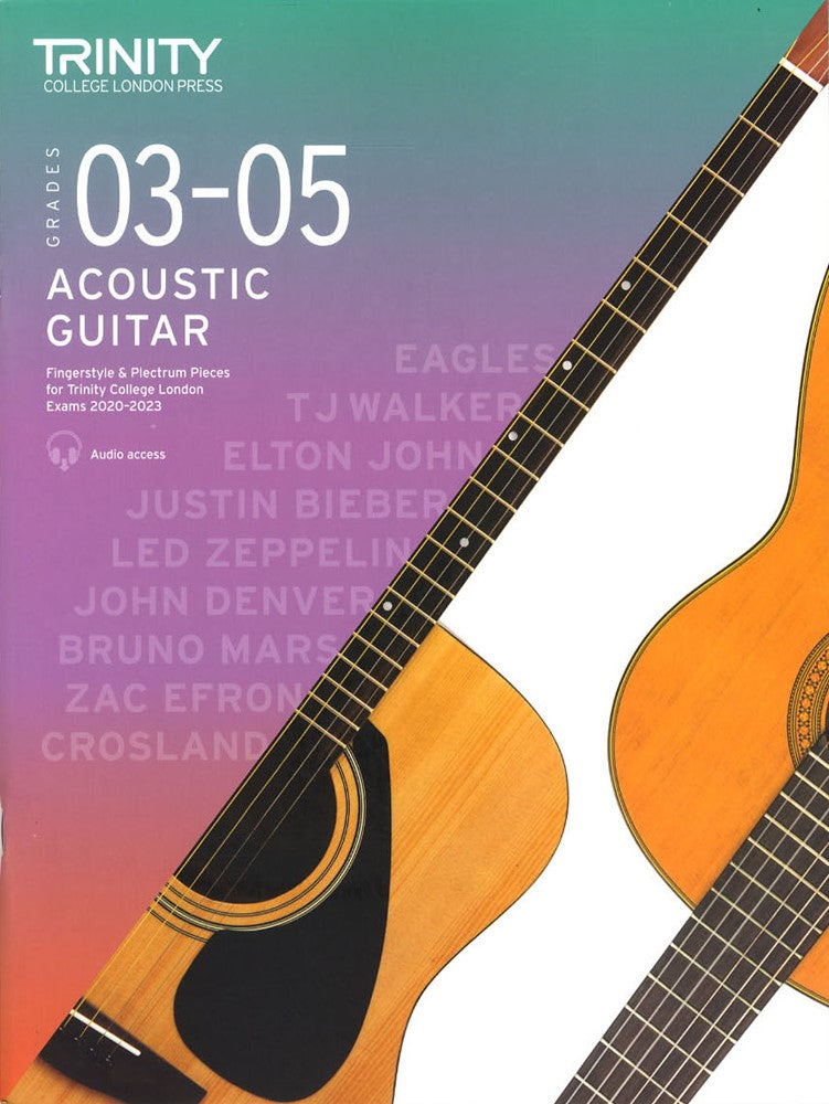 front cover of Trinity College London Acoustic Guitar Grades 3-5