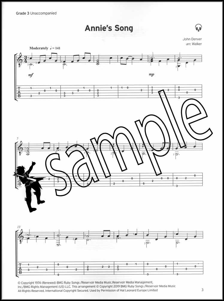 1st sample page from Trinity College London Acoustic Guitar Grades 3-5