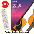 front cover of Trinity College London Acoustic Guitar Grades 6-8 together with free Guitar Scales bookmark