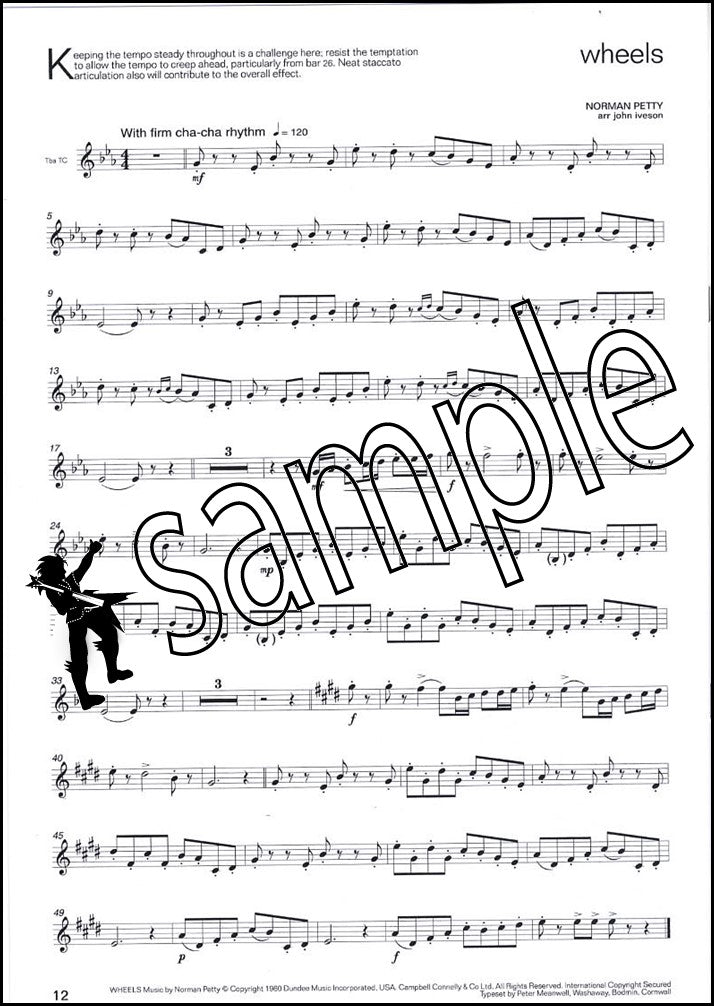3rd sample page from Lets Face The Music for Tuba/Eb Bass Treble Clef