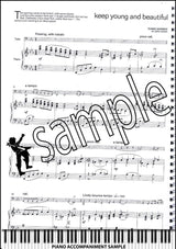 piano accompaniment sample page from Lets Face The Music for Tuba/Eb Bass Treble Clef