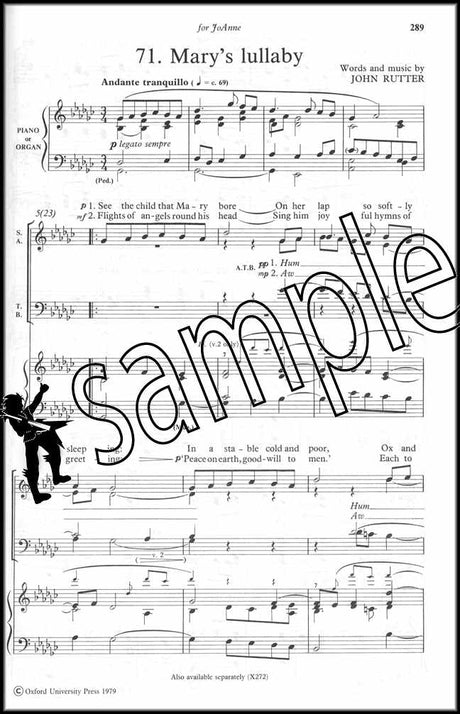 3rd sample page from 100 Carols for Choirs