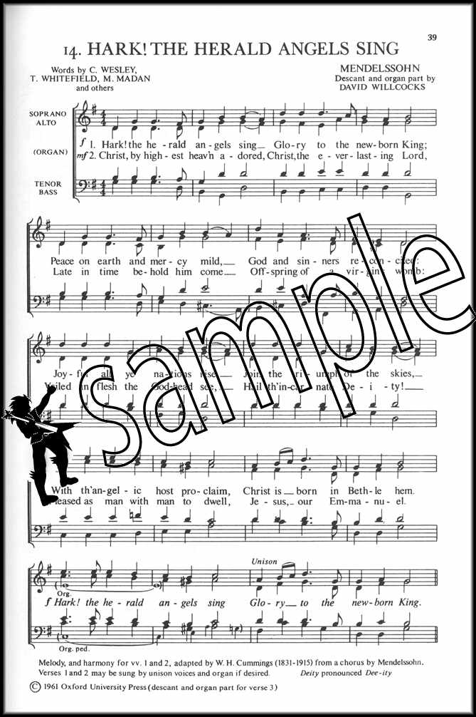 2nd sample page from Carols for Choirs Book 1