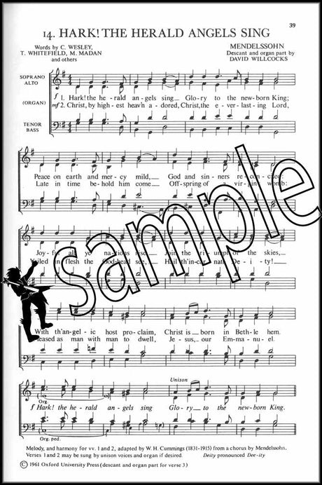 2nd sample page from Carols for Choirs Book 1