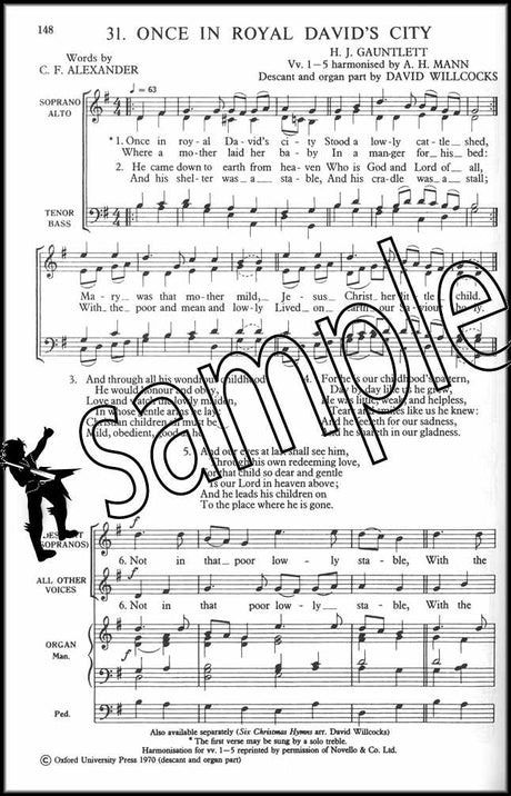 3rd sample page from Carols for Choirs Book 2