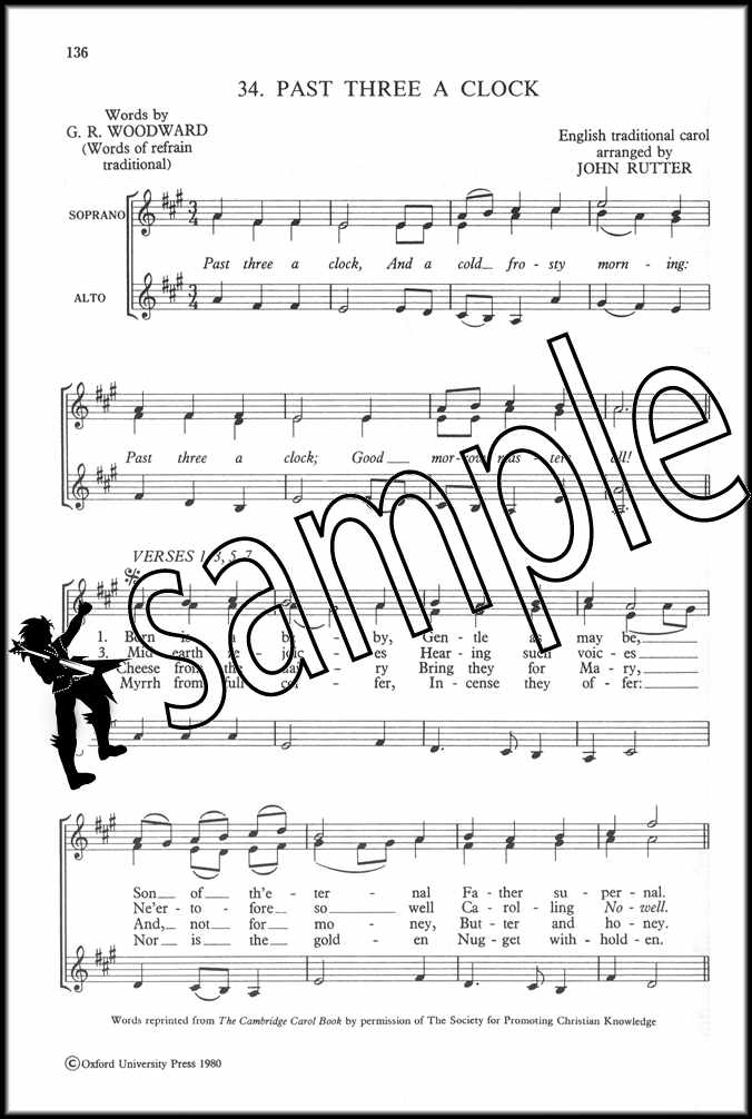 3rd sample page from Carols for Choirs Book 4