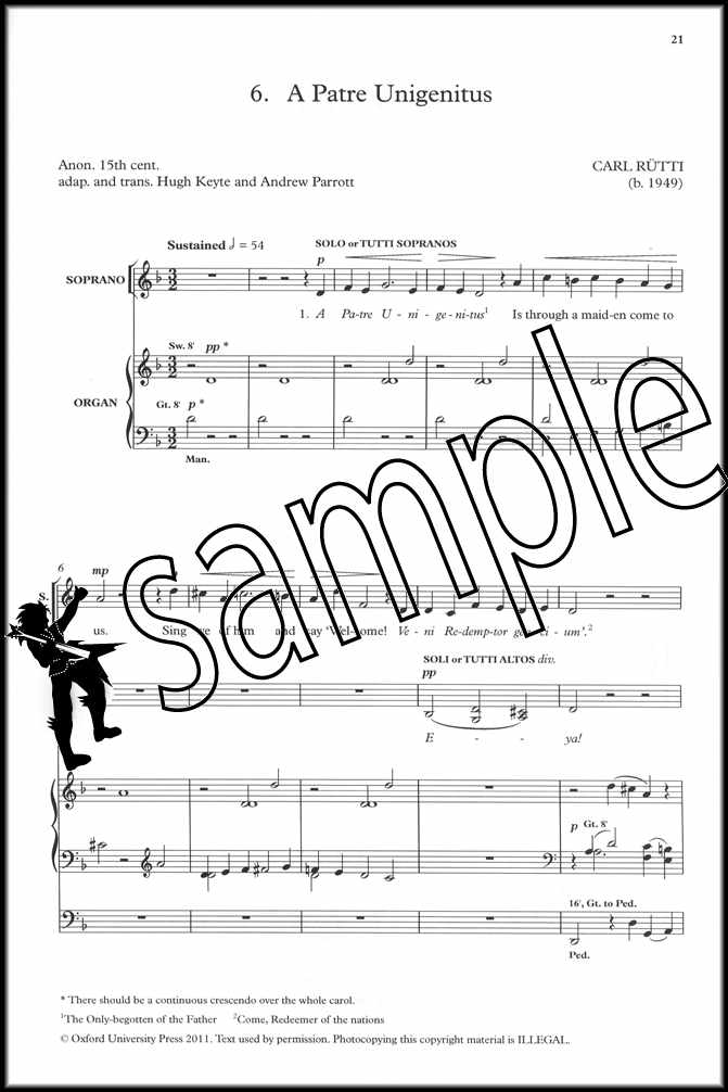 1st sample page from Carols for Choirs Book 5