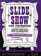 front cover of Slide Show for Trombone Bass Clef Book/CD by Christopher Mowat