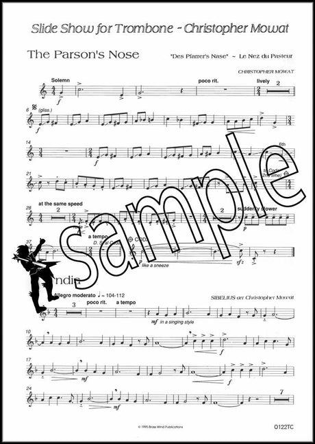 1st sample page from Slide Show for Trombone Treble Clef Book/CD by Christopher Mowat