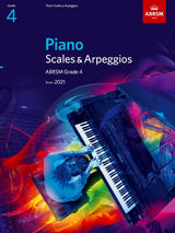 front cover of ABRSM Piano Scales Arpeggios Grade 4