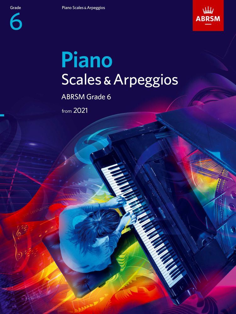 front cover of ABRSM Piano Scales Arpeggios Grade 6