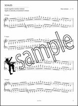 1st sample page from ABRSM Piano Scales Arpeggios Grade 6