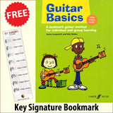 front cover of Guitar Basics together with free Treble Clef bookmark