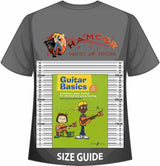 front cover of Guitar Basics on a size guide