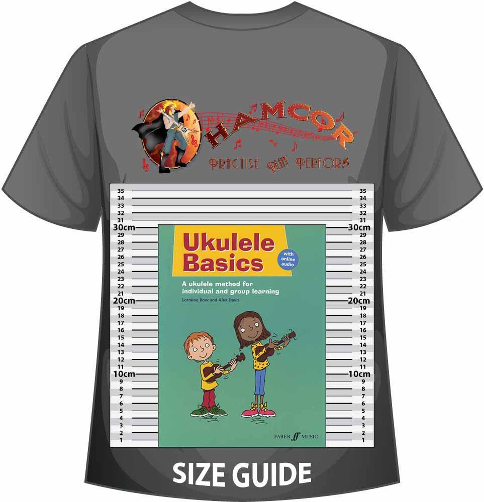 front cover of Ukulele Basics on a size guide