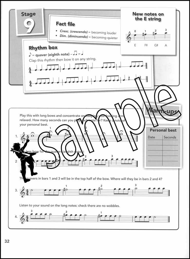 2nd sample page from Violin Basics