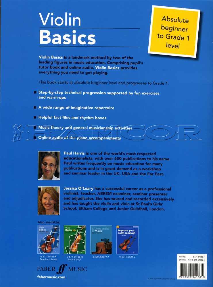 back cover of Violin Basics