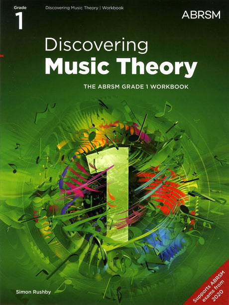 front cover of ABRSM Discovering Music Theory Grade 1 Workbook