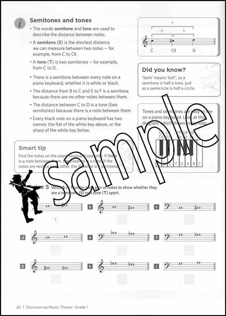 2nd sample page from ABRSM Discovering Music Theory Grade 1 Workbook