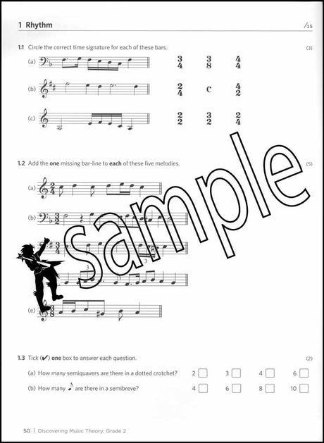 3rd sample page from ABRSM Discovering Music Theory Grade 2 Workbook