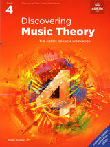 front cover of ABRSM Discovering Music Theory Grade 4 Workbook