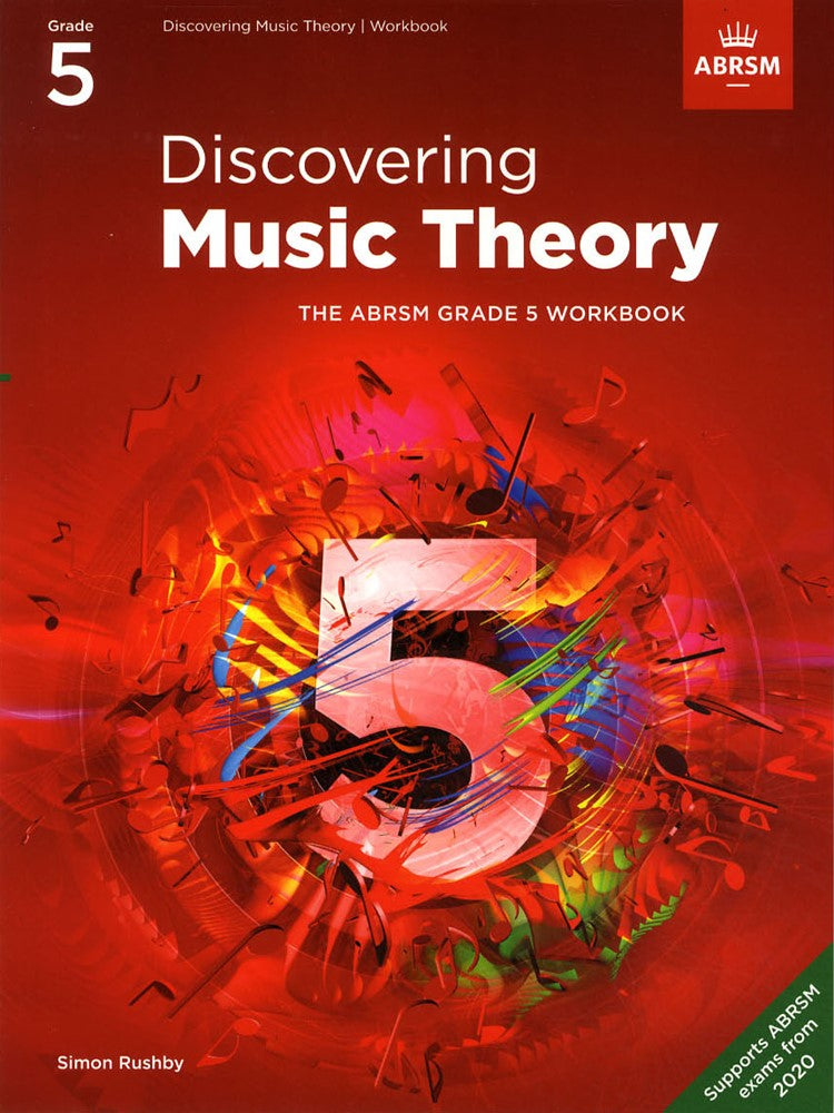 front cover of ABRSM Discovering Music Theory Grade 5 Workbook