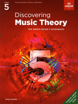 front cover of ABRSM Discovering Music Theory Grade 5 Workbook