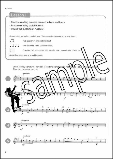 1st sample page from Trinity College London Violin Sight Reading Grade 3-5