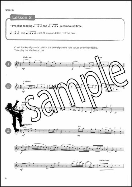 1st sample page from Trinity College London Violin Sight Reading Grade 6-8