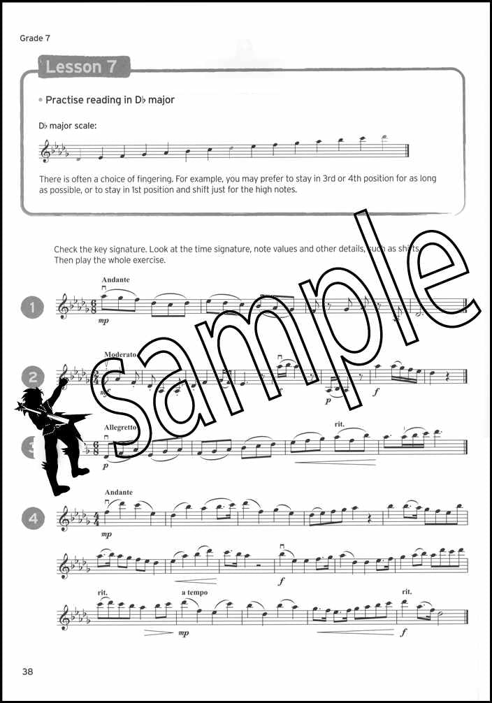 2nd sample page from Trinity College London Violin Sight Reading Grade 6-8