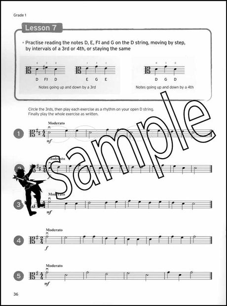 2nd sample page from Trinity College London Viola Sight Reading Initial - Grade 2