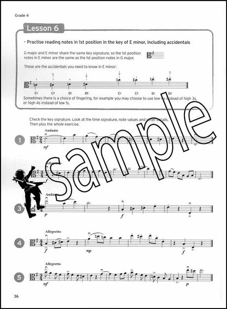2nd sample page from Trinity College London Viola Sight Reading Grades 3-5