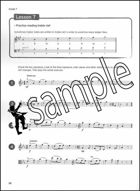 2nd sample page from Trinity College London Viola Sight Reading Grades 6-8