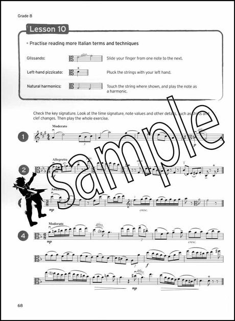 3rd sample page from Trinity College London Viola Sight Reading Grades 6-8