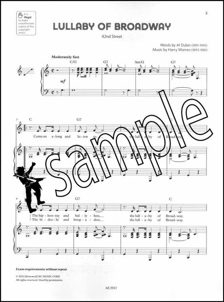 1st sample page from The ABRSM Singing for Musical Theatre Songbook Grade 4