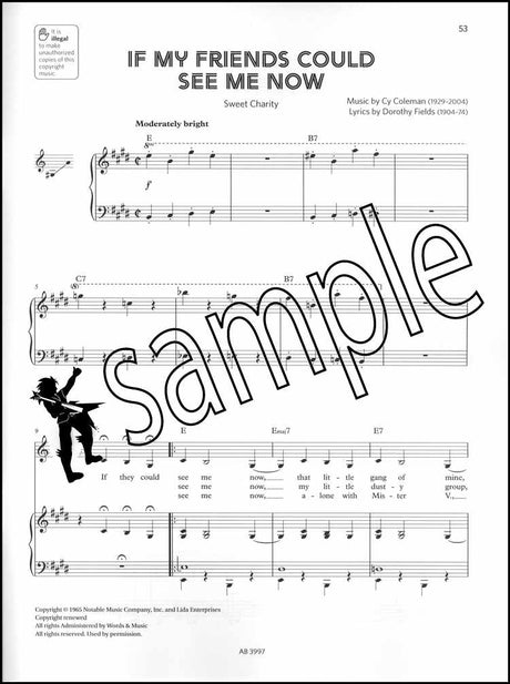 3rd sample page from The ABRSM Singing for Musical Theatre Songbook Grade 4