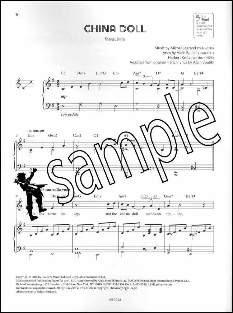 1st sample page from The ABRSM Singing for Musical Theatre Songbook Grade 5