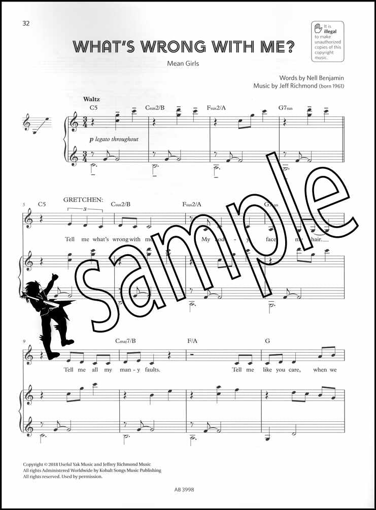 2nd sample page from The ABRSM Singing for Musical Theatre Songbook Grade 5